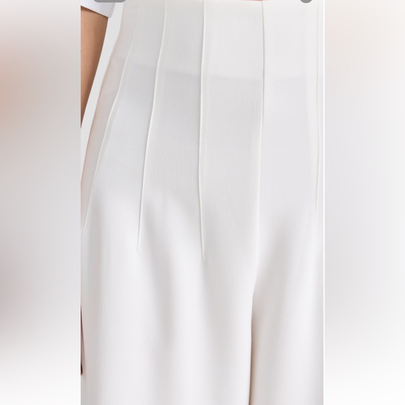 STAUD Caleb Pant in Ivory wide leg pant trousers- size 4 - Picture 6 of 17